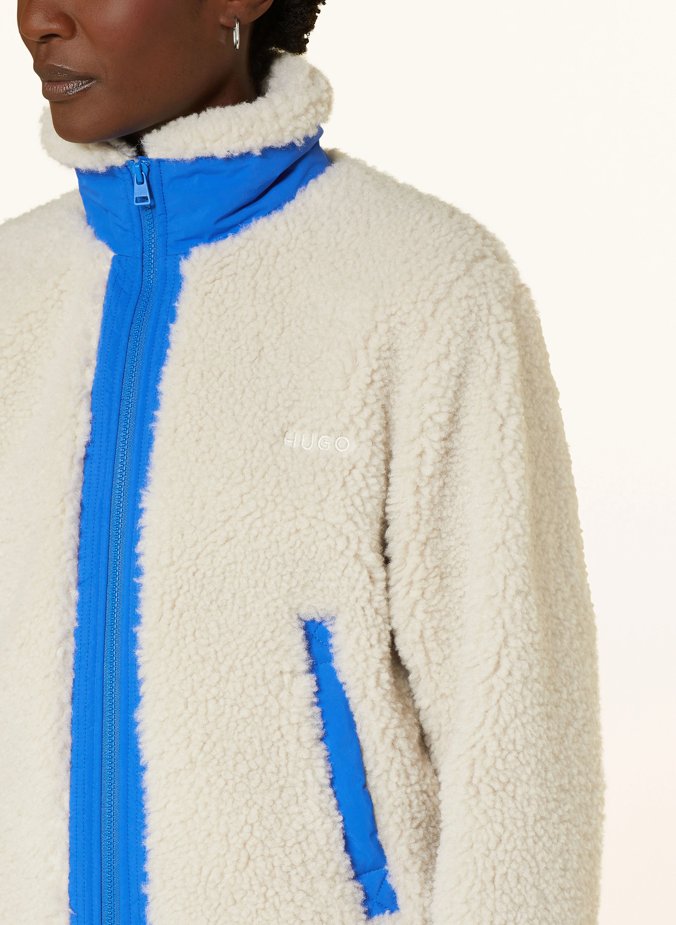 HUGO BLUE Teddyfell-Jacke FOSBURY