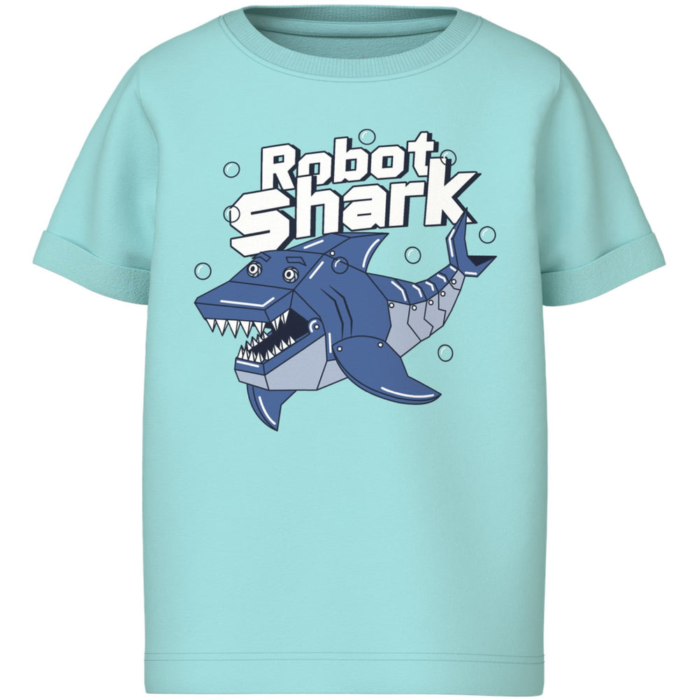 Køb Name It Blue Tint Shark Nmmvux Ss Top