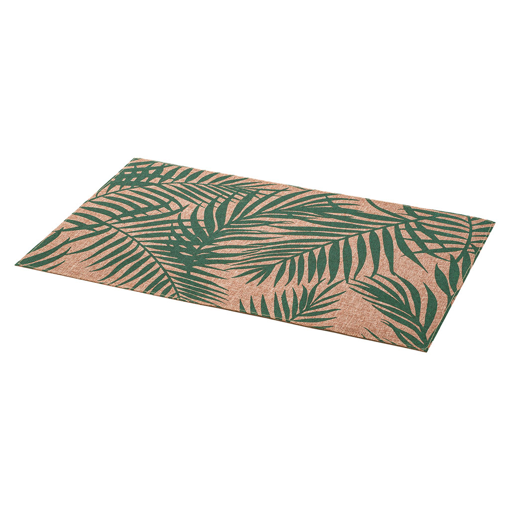 Set de table rectangulaire PALME vert 45x30cm