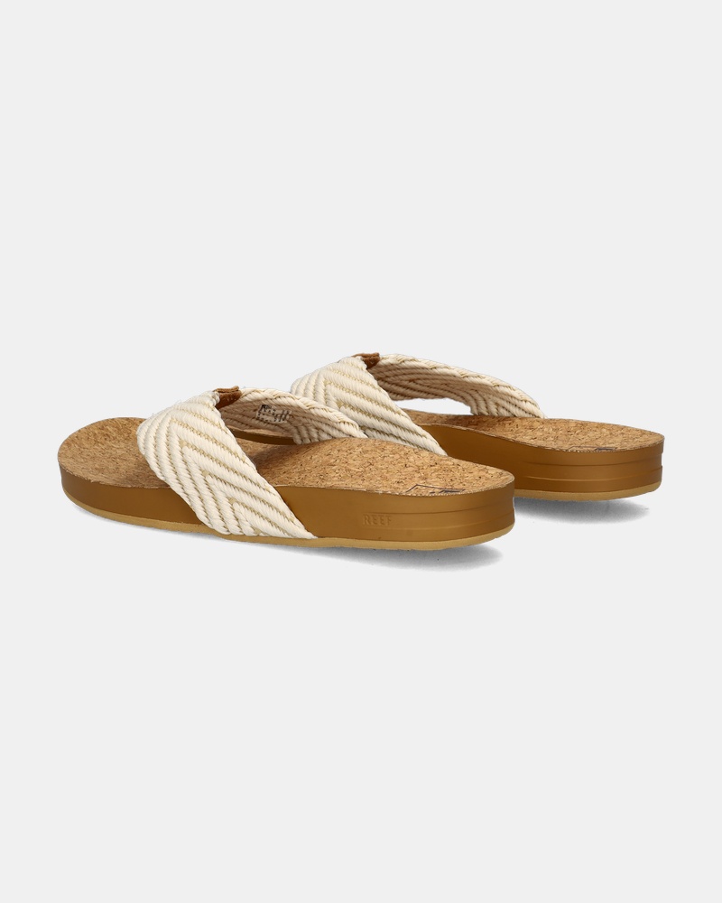 Reef Cushion Strand Slippers  - beige