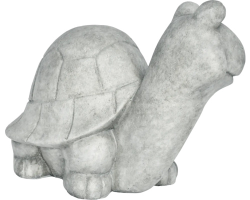 Tuinfiguur schildpad Lafiora 50 x 31,5 x 36,5 cm lichtgrijs