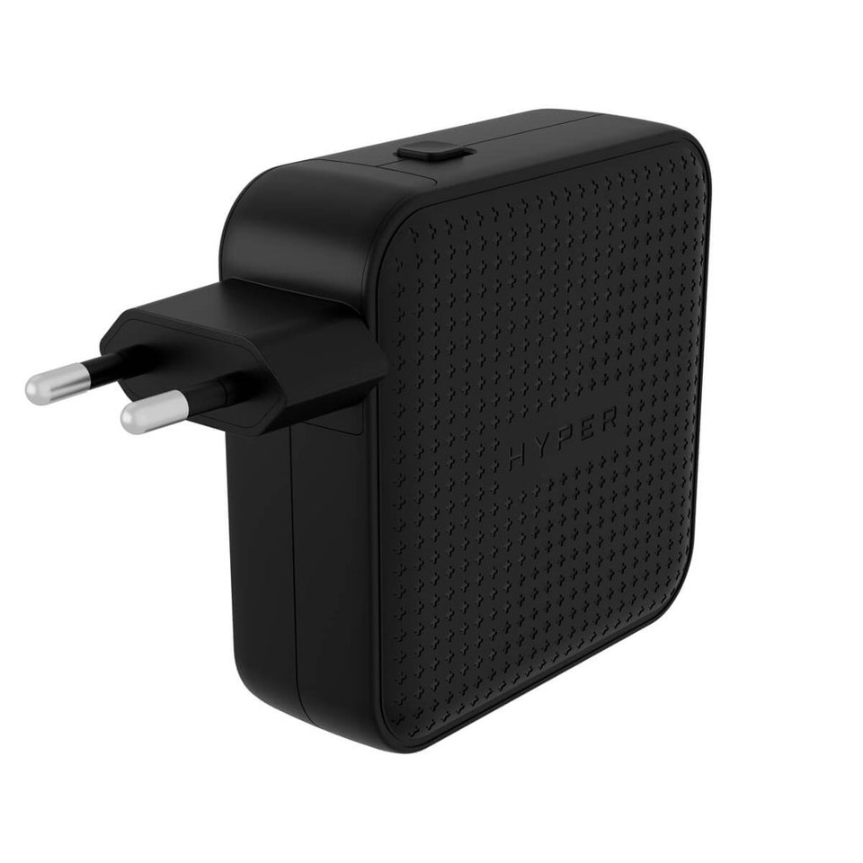 Hyper - HyperJuice - 100W USB-C GaN Rejse Oplader (3C+1A) - Sort