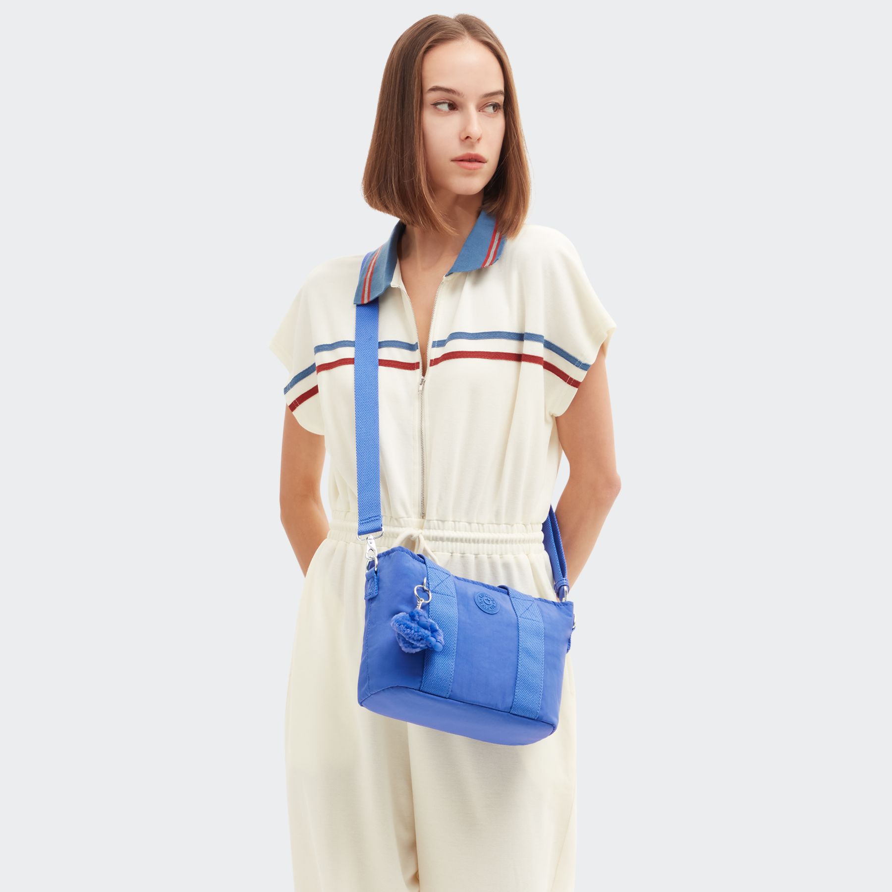 MINTA Sac fourre-tout moyen avec poignées de transport et sangle réglable - Havana Blue