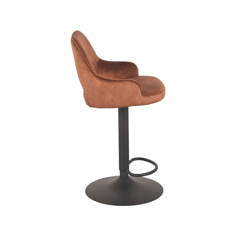 Barstoel Vera velvet set van 2 Barstoel Vera-Cognac/2