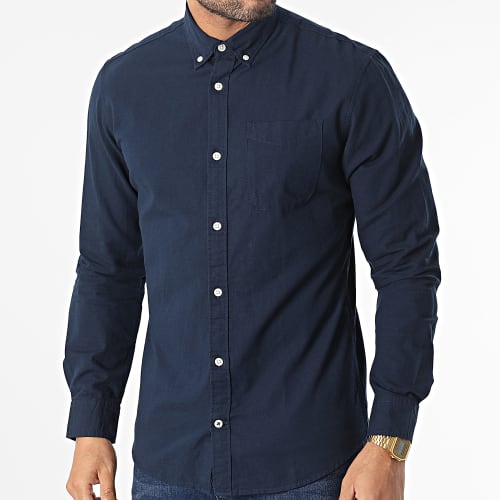 Chemise Manches Longues Oxford 12182486 Bleu Marine