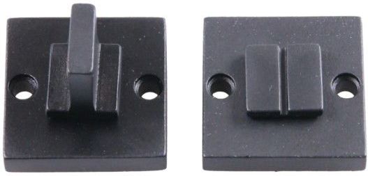Toiletgarnituur Jolie vierkant 42 mm zwart