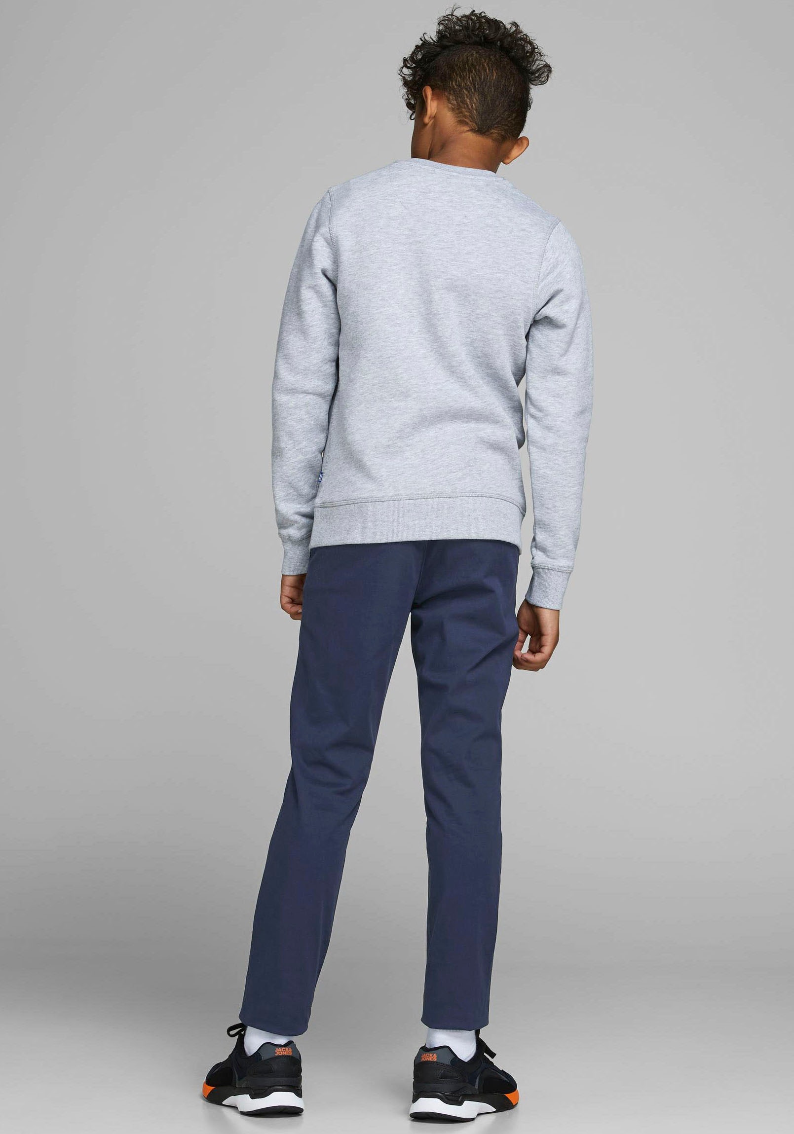 Jack & Jones Junior Chinos »JPSTMARCO bequem, elastisch, pflegeleicht«  unifarben, casual, slim fit, Web