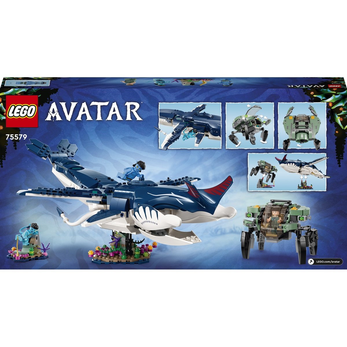 Payakan le Tulkun et Crabsuit Lego Avatar 75579