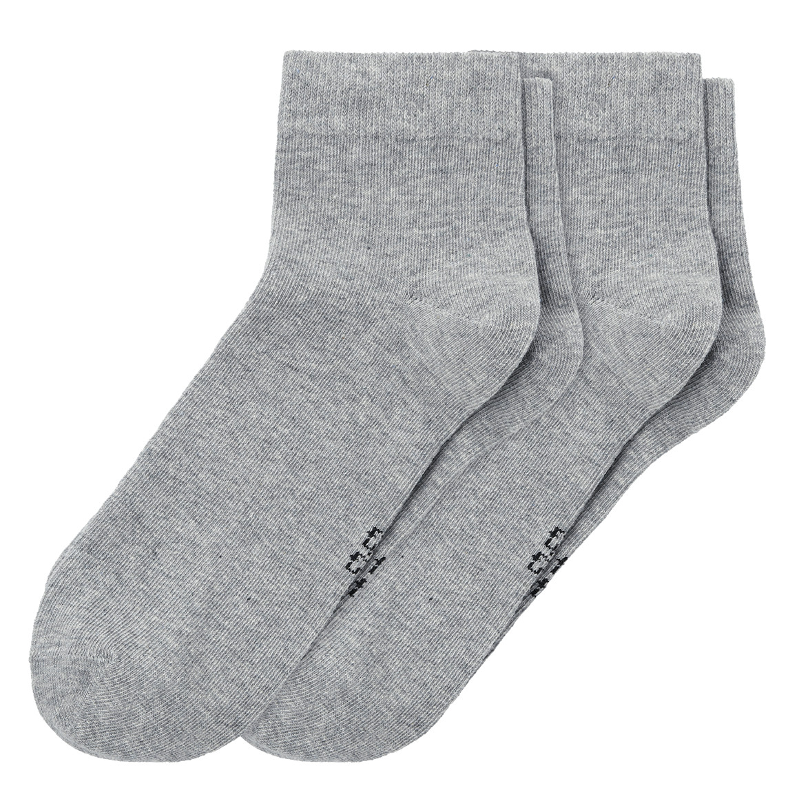 VanVaan 2 Paar Herren Sneaker-Socken meliert hellgrau
