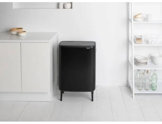 BRABANTIA - Poubelle Touch Bo Touch Bin Hi, 60L - Matt Black 130229