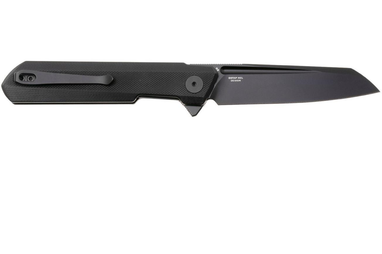 Bestech Dundee Sheepfoot BMK09E PVD D2, Black G10, zakmes