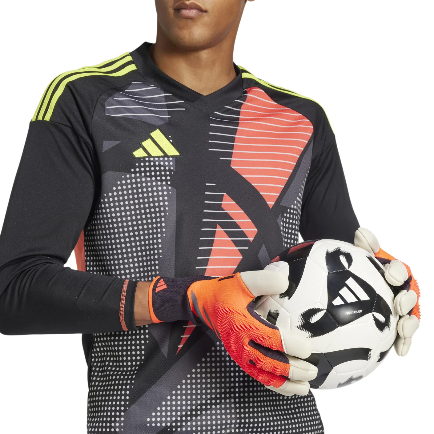 Adidas Predator Pro Hybrid Keepershandschoenen Oranje Zwart Wit