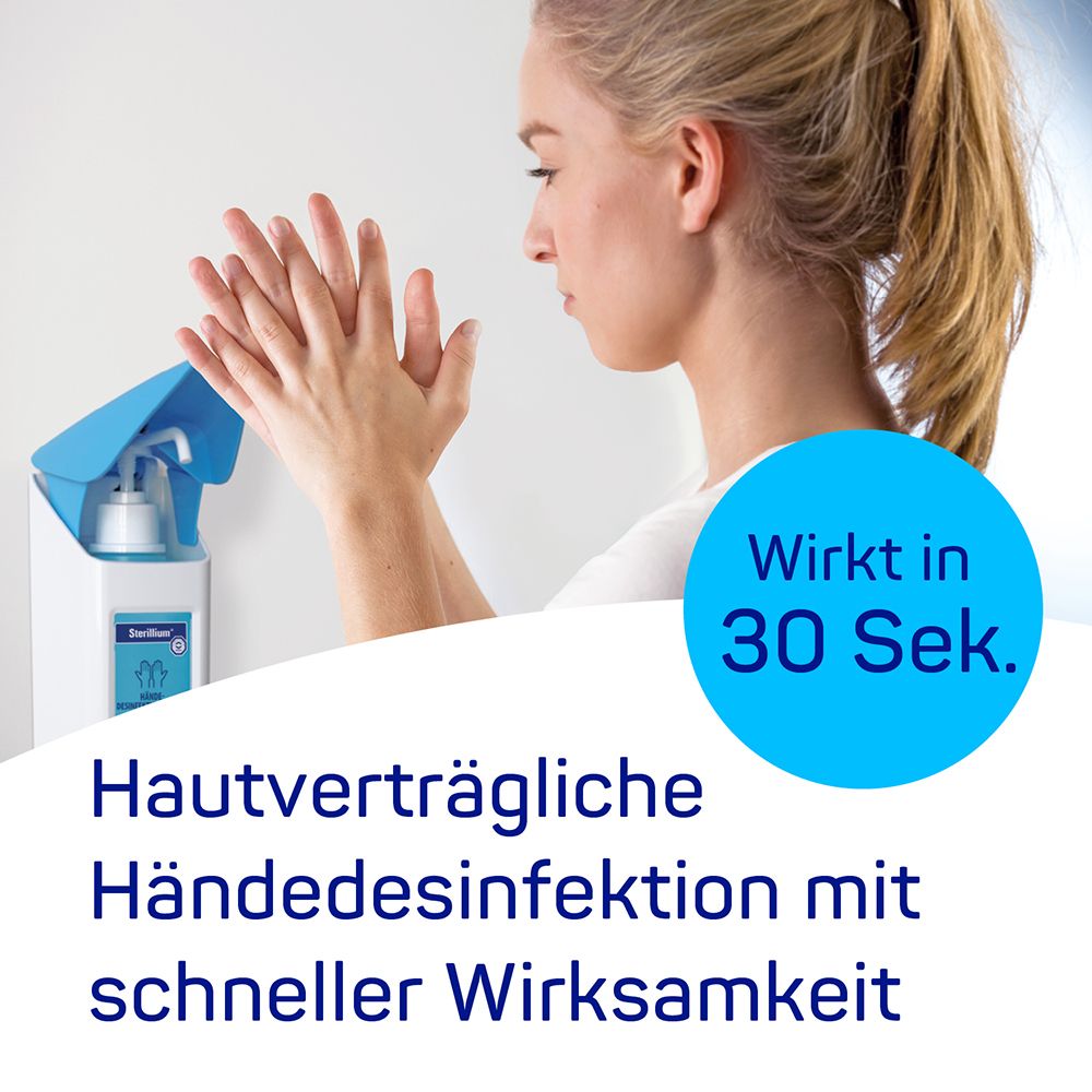 Sterillium 500ml als Ganzjahresprodukt für die hygienische und chirurgische Händedesinfektion. Zur Vorbeugung von Infektionen