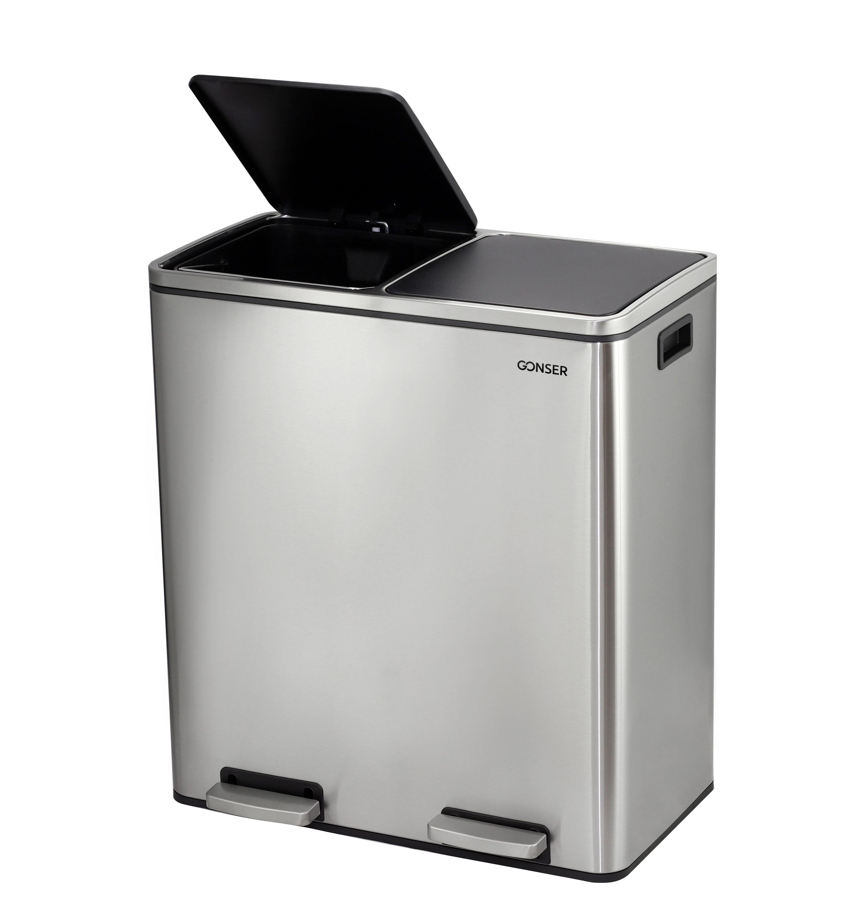 Abfalleimer 2 Fächer 60L