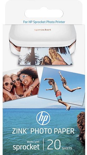 HP ZINK Paper - 20 Stuks - Voor Sprocket Printers - Zero Ink Technologie