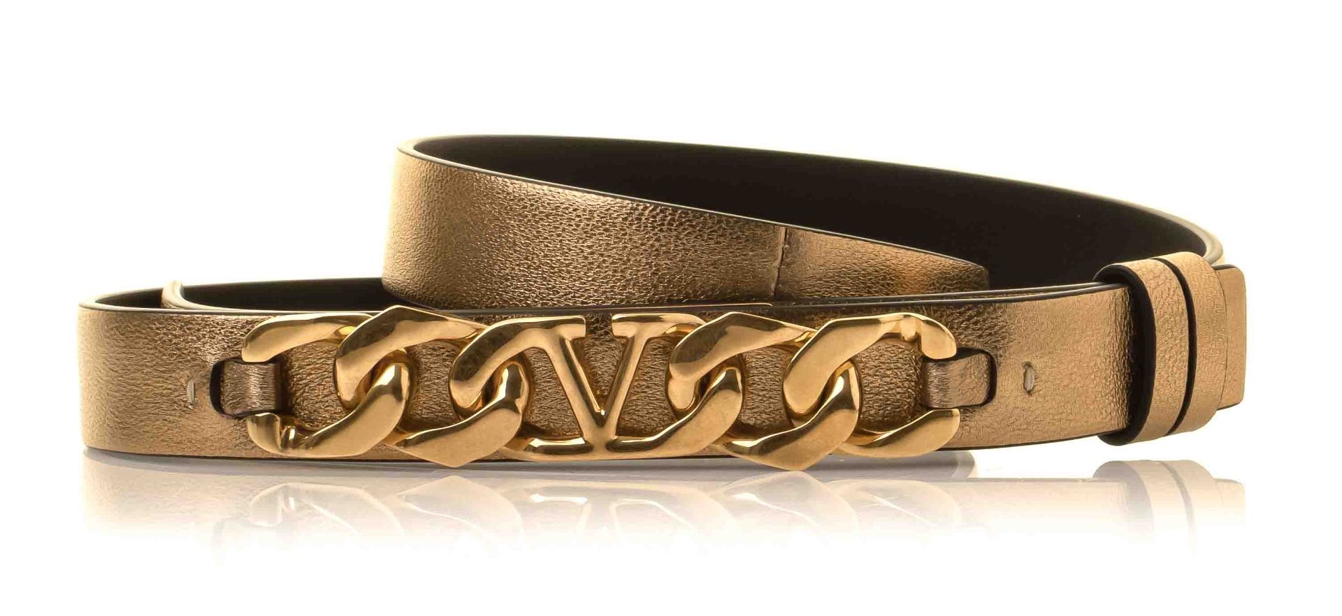 Valentino Garavani V-logo Chain Belt 2.5