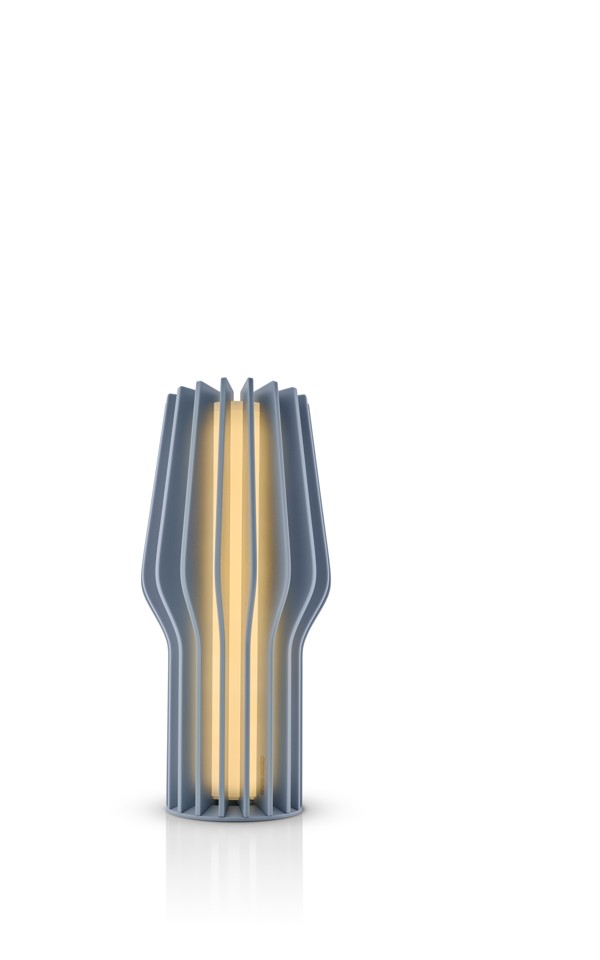 Eva Solo - Radiant LED lampe med batteri, 25 cm -Støvet blå