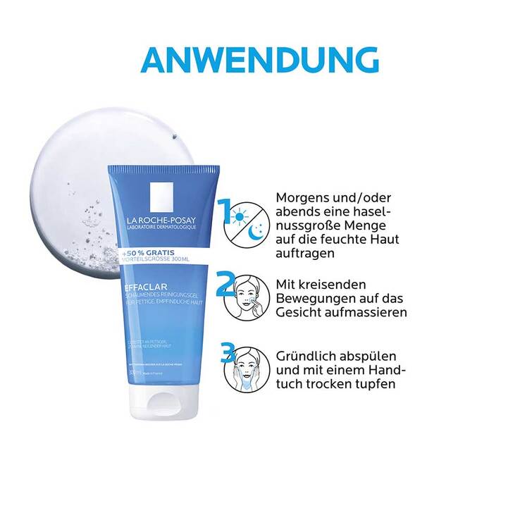 La Roche Posay Effaclar schäumendes Reinigungsgel, 300 ml