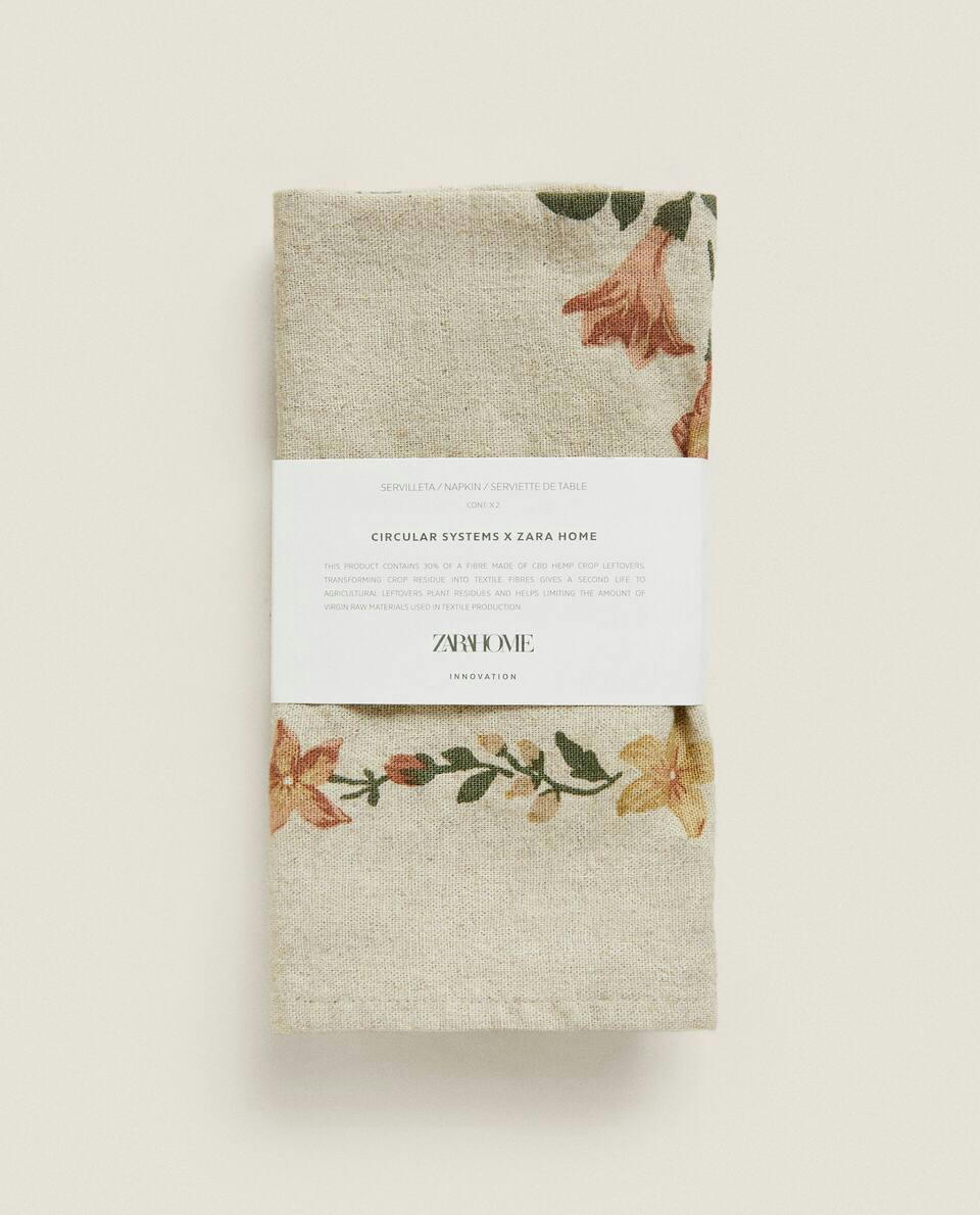 PACOTE DE GUARDANAPOS COM ESTAMPA FLORAL