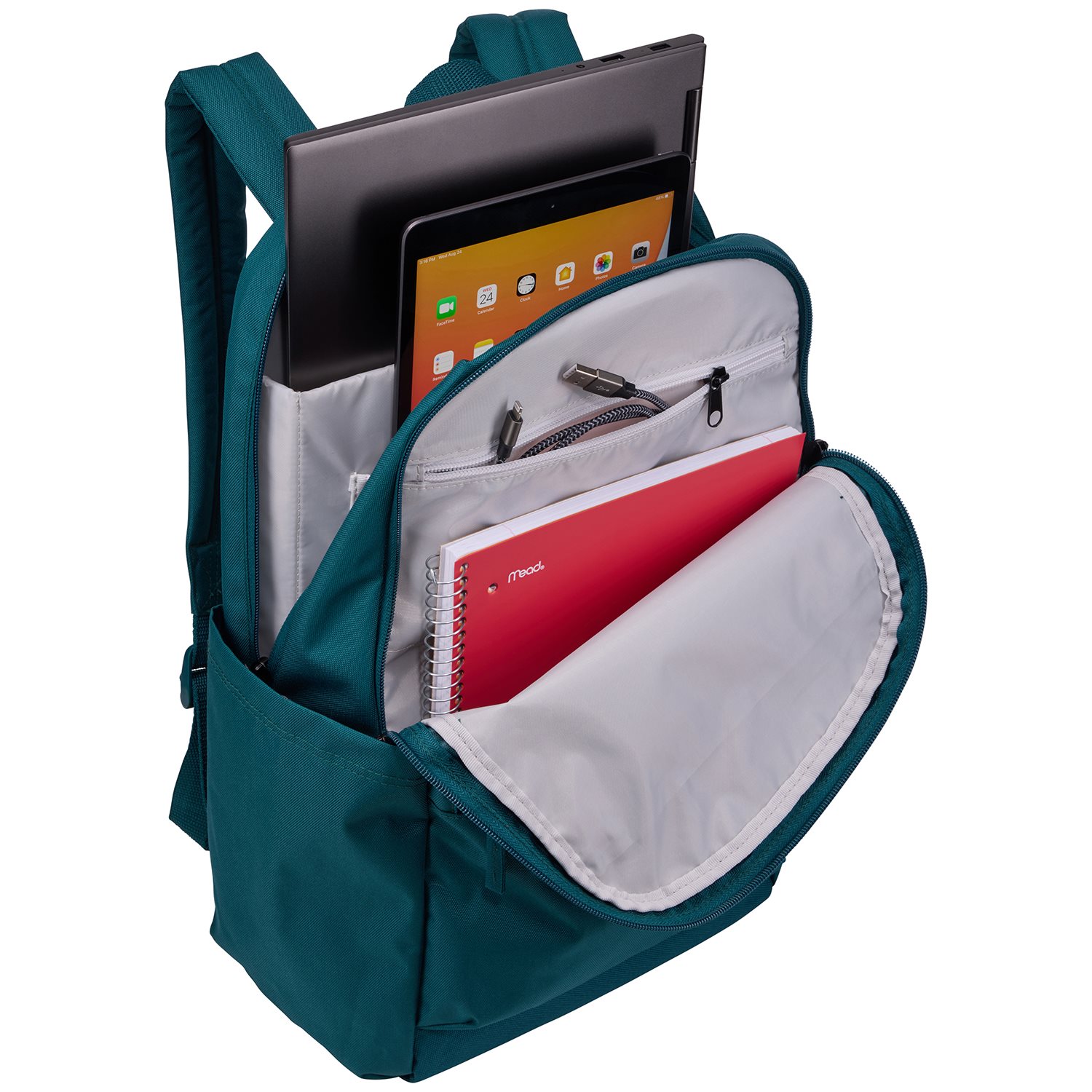 Case Logic Campus Uplink Recycled Backpack 26L deep teal