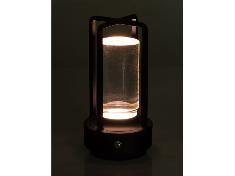 COCON USB-Tischleuchte Laterne, Schwarz Portable LED-Leuchte