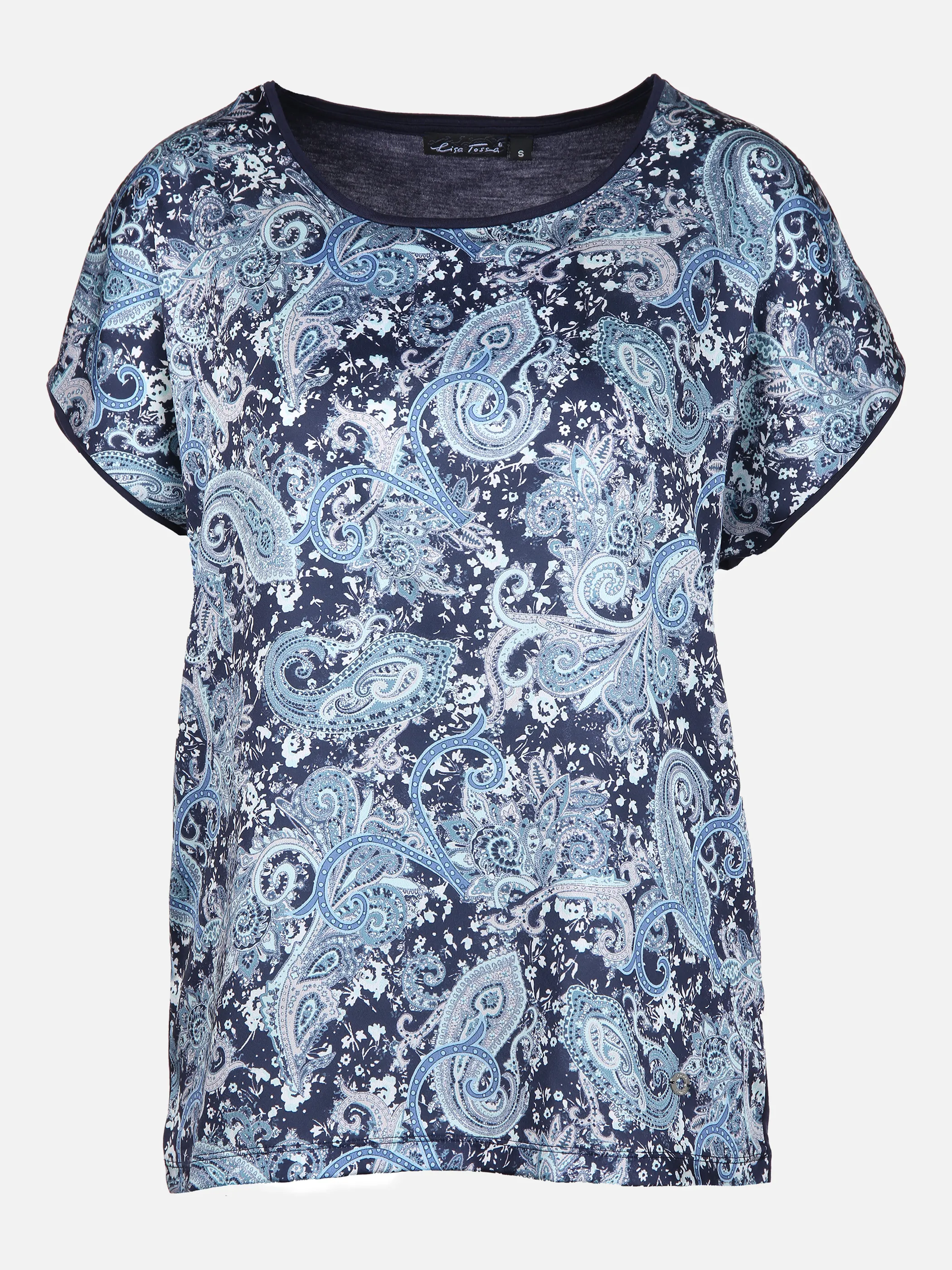Damen Shirt im Materialmix