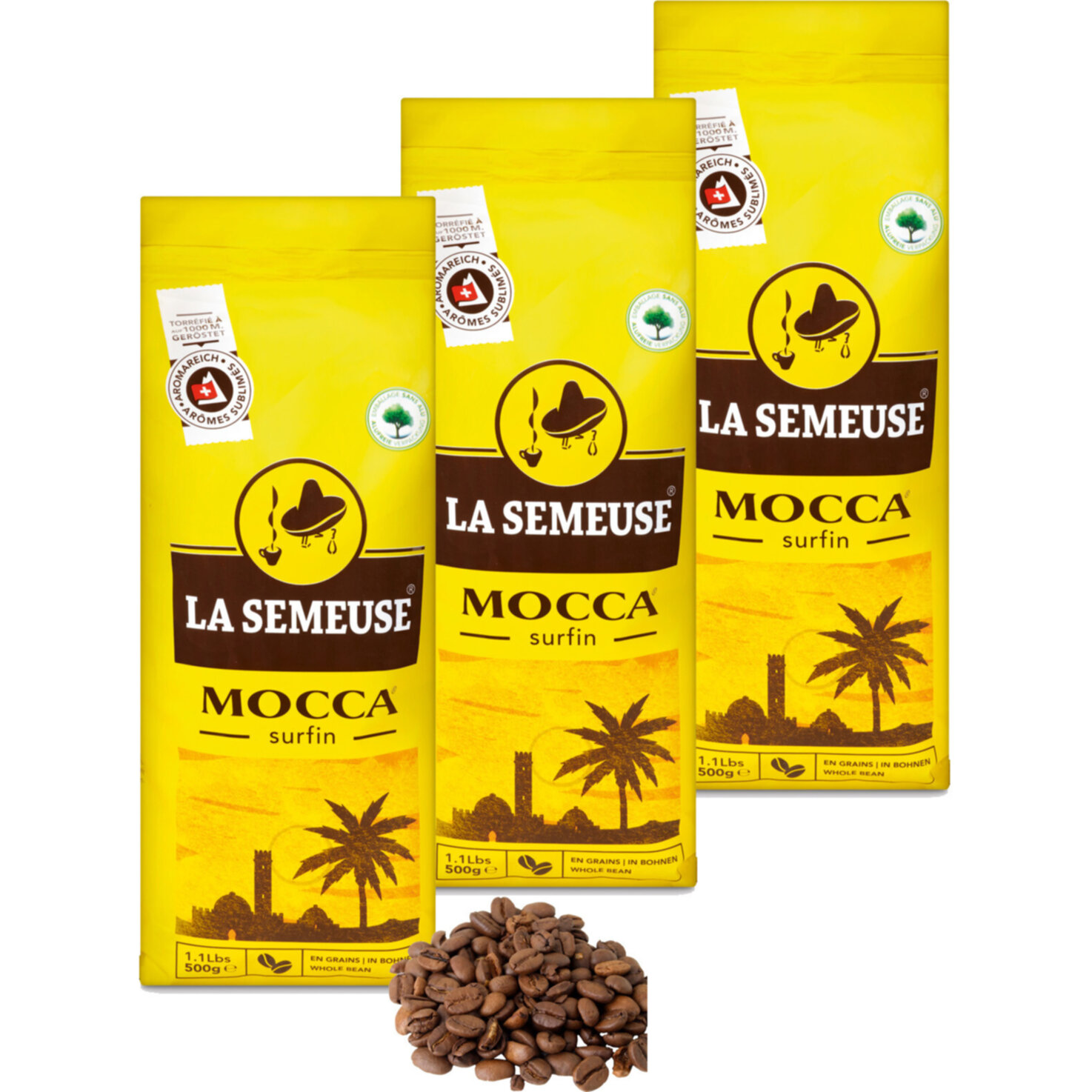 La Semeuse Bohnenkaffee Mocca Surfin 3x500g