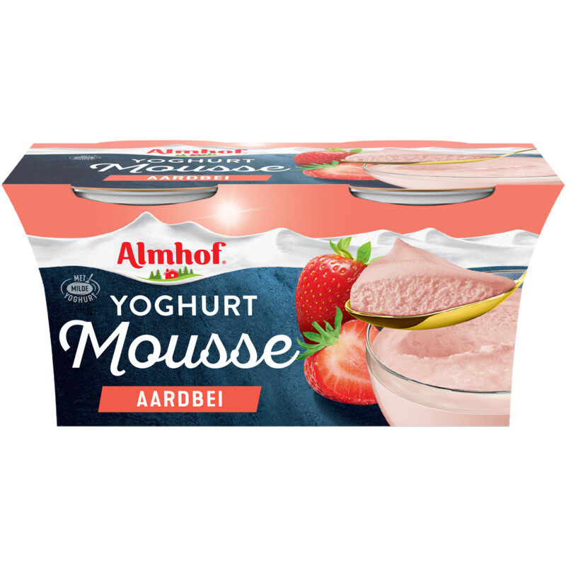 Almhof Yoghurt mousse aardbei