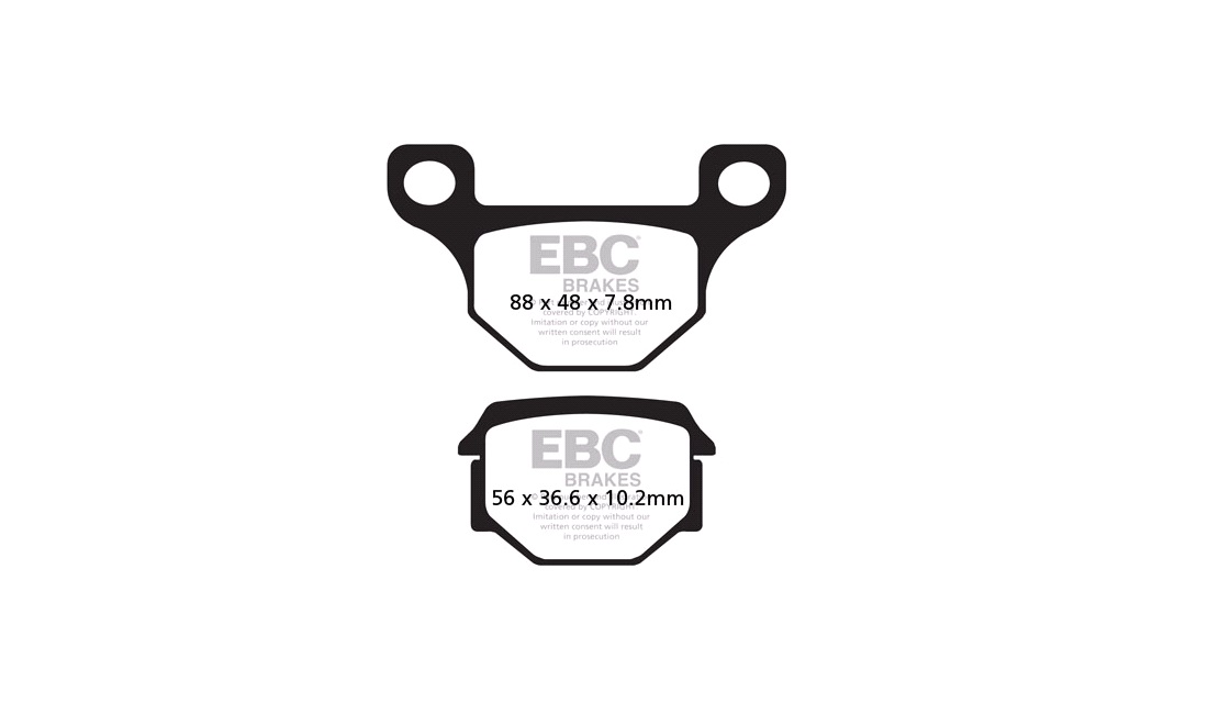 Bremseklodser bag EBC, Senda 125 10-14