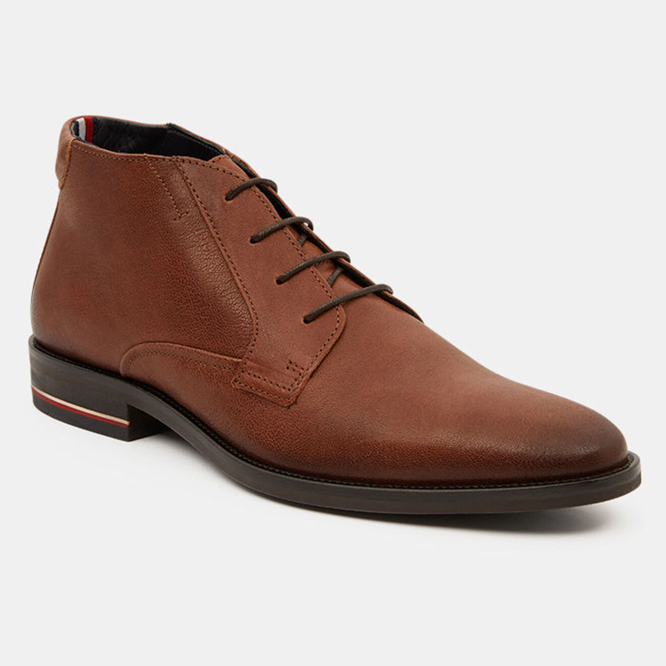 Tommy Hilfiger Desert boots en Cuir Signature cognac