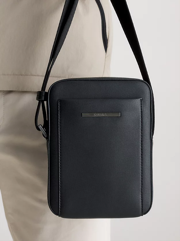 Bolsa de ombro pequena reciclada para repórter