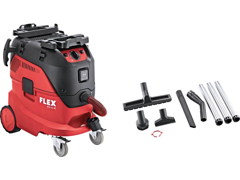 Flex Industriesauger VCE 44 M AC inkl. Reinigungsset Sauger für die Nass- und Trocken-Reinigung der Klasse M mit automatischer Filterabreinigung