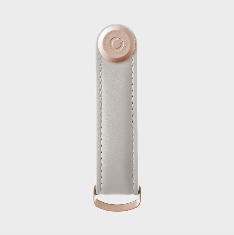 Orbitkey - Leather Key Organiser - Stone/Grey