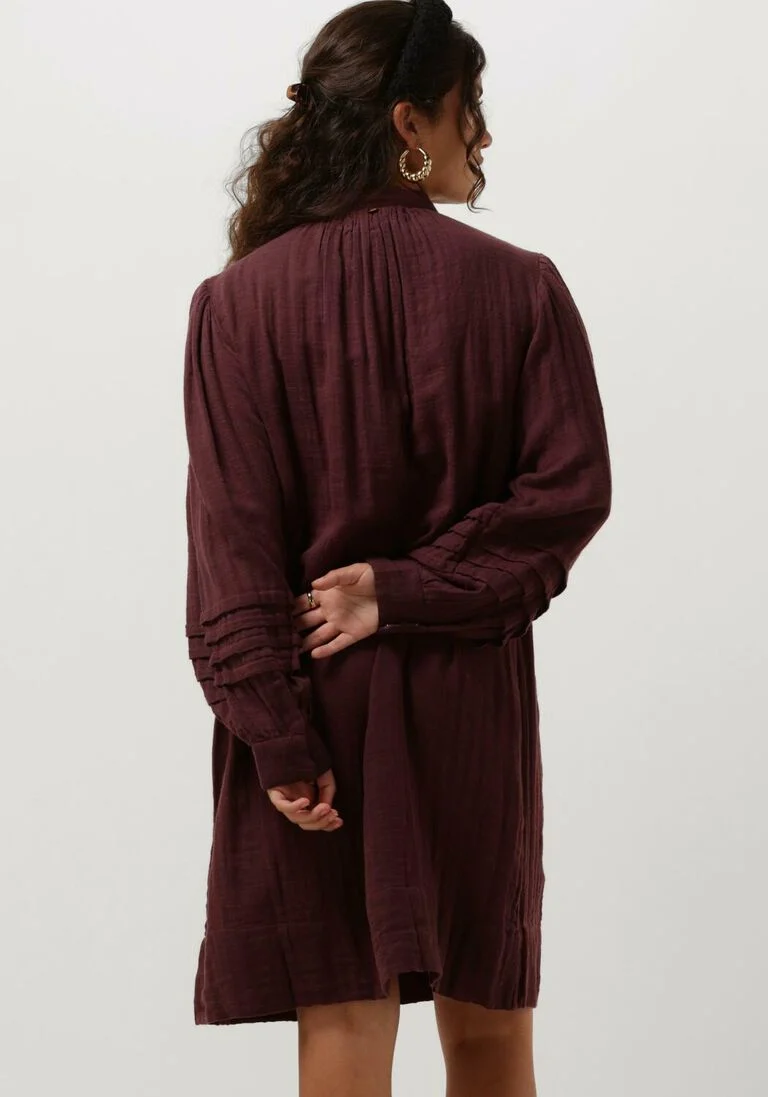 ANTIK BATIK bordeaux antik batik mini jurk preeti dress