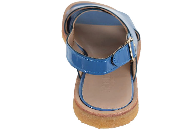 ANGULUS DUSTY BLUE SANDAL I BLÅT LAKSKIND