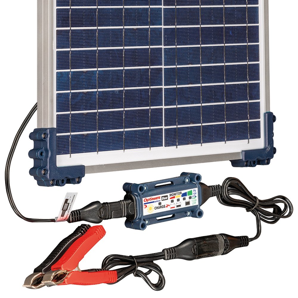 TecMate - Chargeur Optimate Solar Duo TM522D2 avec panneau 20W