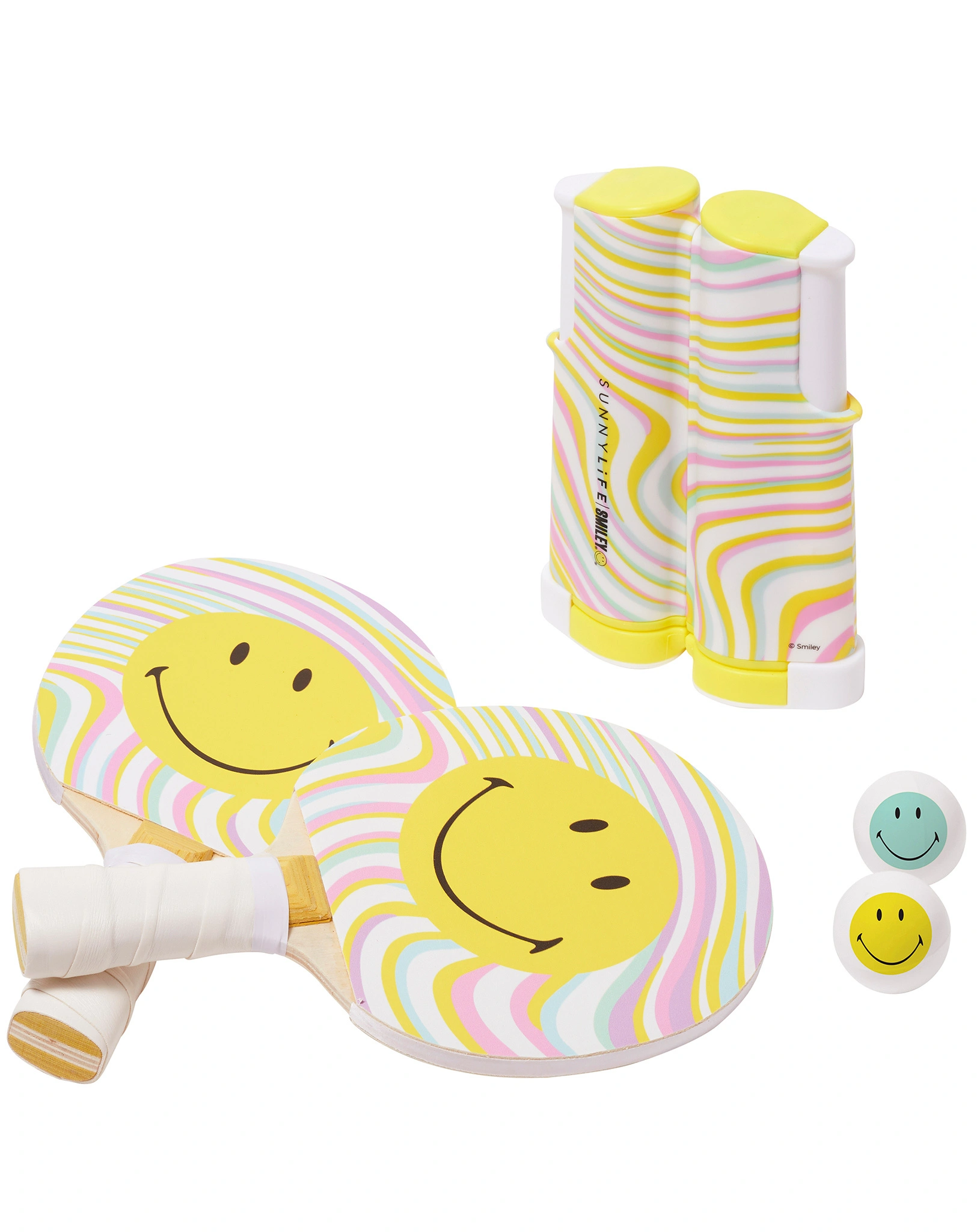 Tischtennis-Set PLAY ON TABLE - SMILEY 5-teilig
