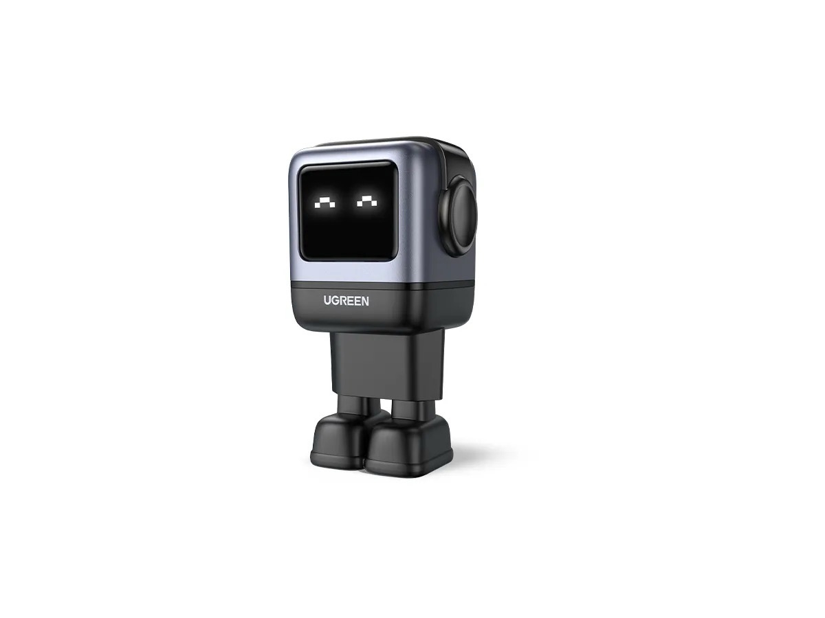 (65W) Nexode RobotGaN Dual USB C / USB A Ladegerät Netzteil Power Delivery 3.0 / Quick Charge 4.0 mit LED Display (25685B) - Schwarz