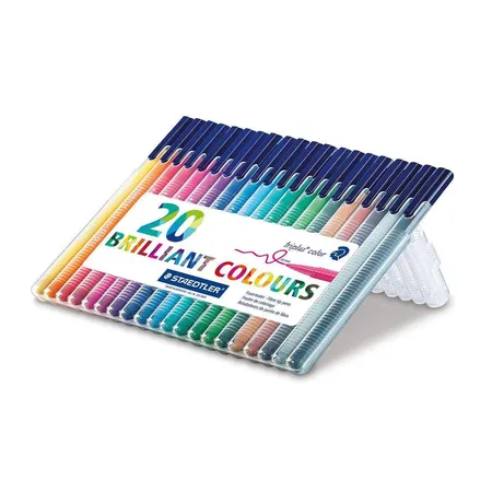STAEDTLER® triplus color Fasermaler, dreikant, 20 Stück