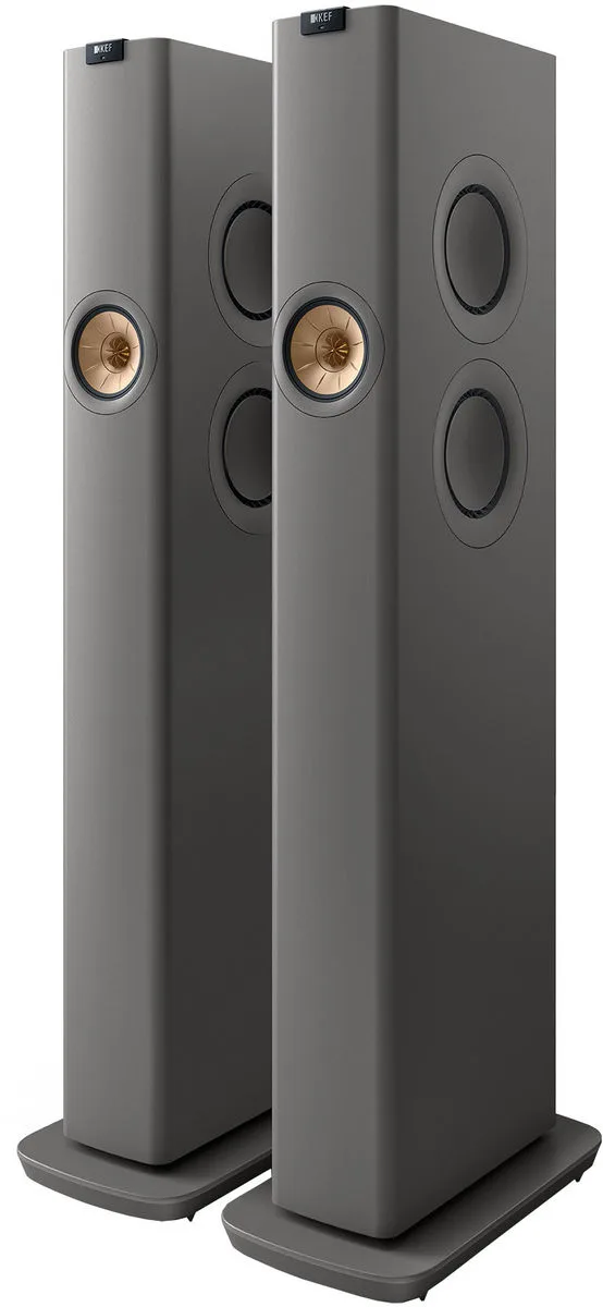 KEF LS60 Wireless Gris titane Enceintes sans fil hi-fi