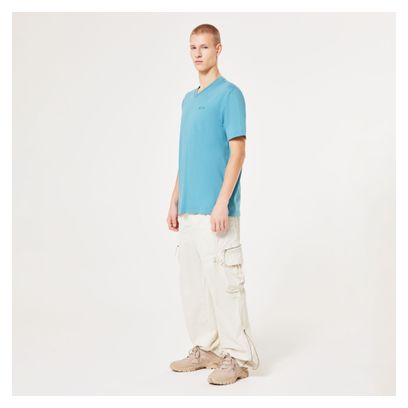 T-Shirt Manches Courtes Oakley Relax V-Neck Bleu Homme