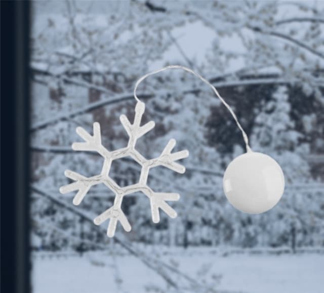 LED-lampe til julen, Snefnug