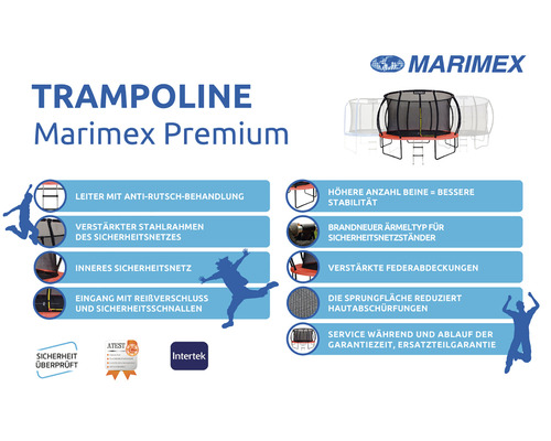 Marimex Premium trampoline Ø 366 cm met veiligheidsnet en ladder