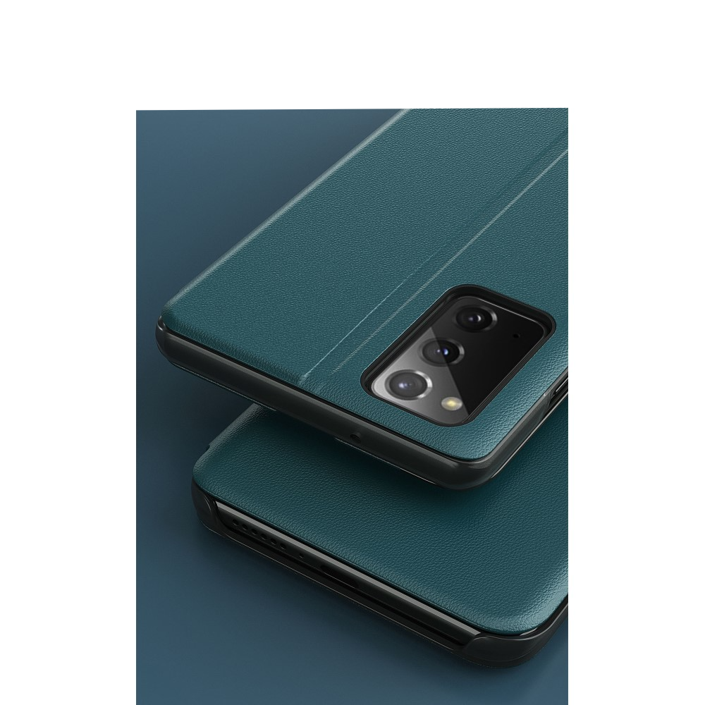 Samsung Galaxy A52s 5G / A52 (5G) Leder Hülle Small Window View Flip Case - Schwarz