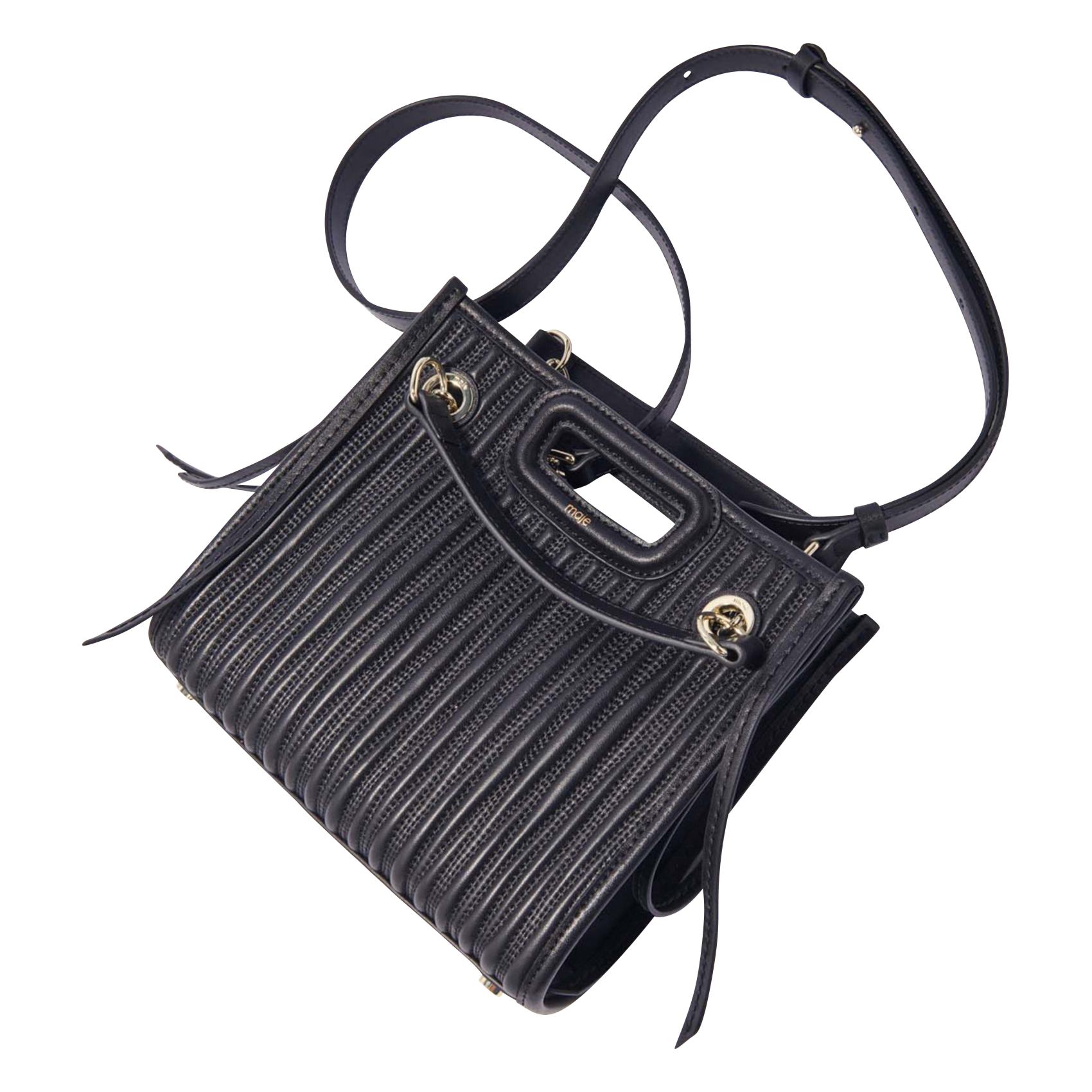 M CABAS MINI - Sac bandoulière en cuir | Noir