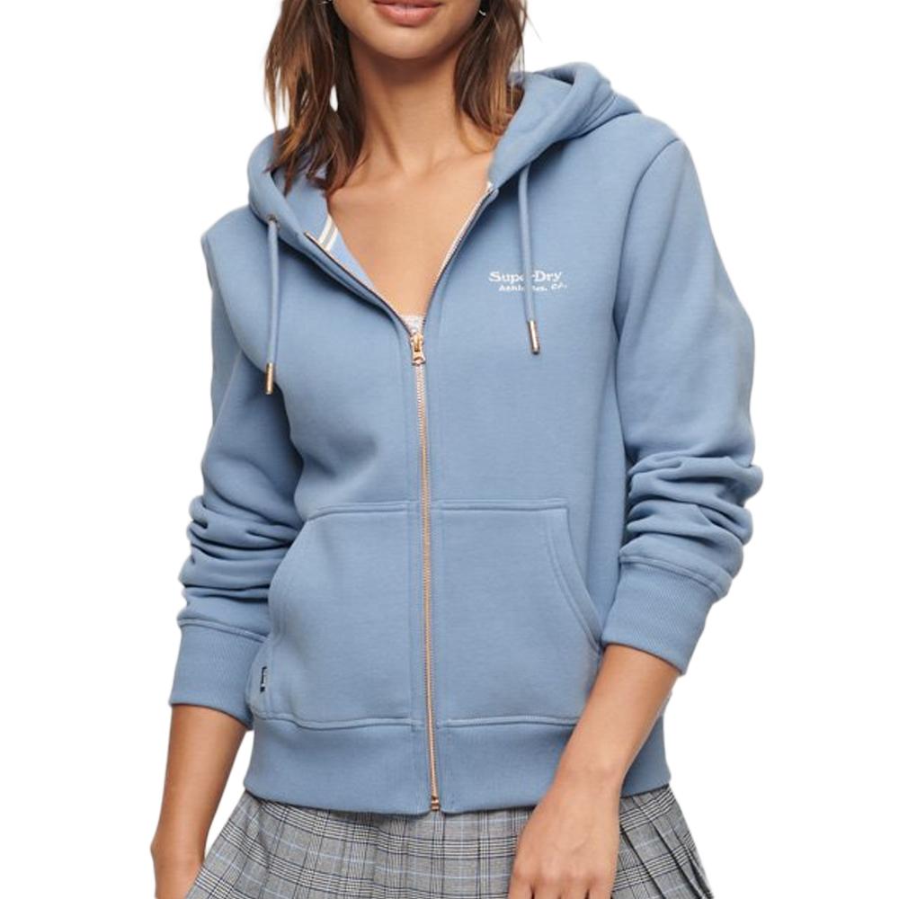 Superdry Sweat Zippé Bleu Femme Superdry W2012047A