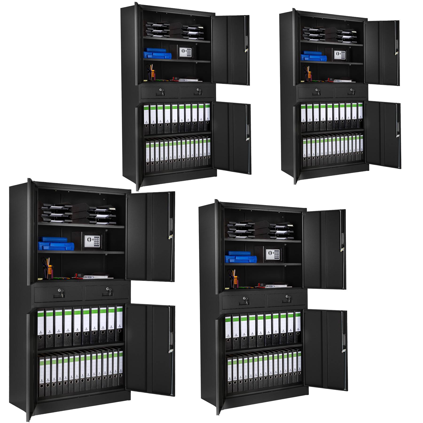 4er Set Aktenschrank