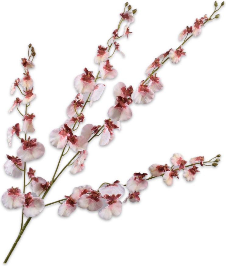 Silk-Ka kunstbloem Tijgerorchidee roze 118 cm