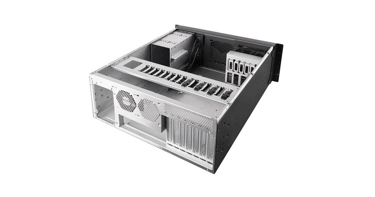 SilverStoneRM42-502 rack behuizing  (Zwart | 2x USB-A 3.2 (5 Gbit/s) | 1x USB-C 3.2 (5 Gbit/s) | 2x Audio)