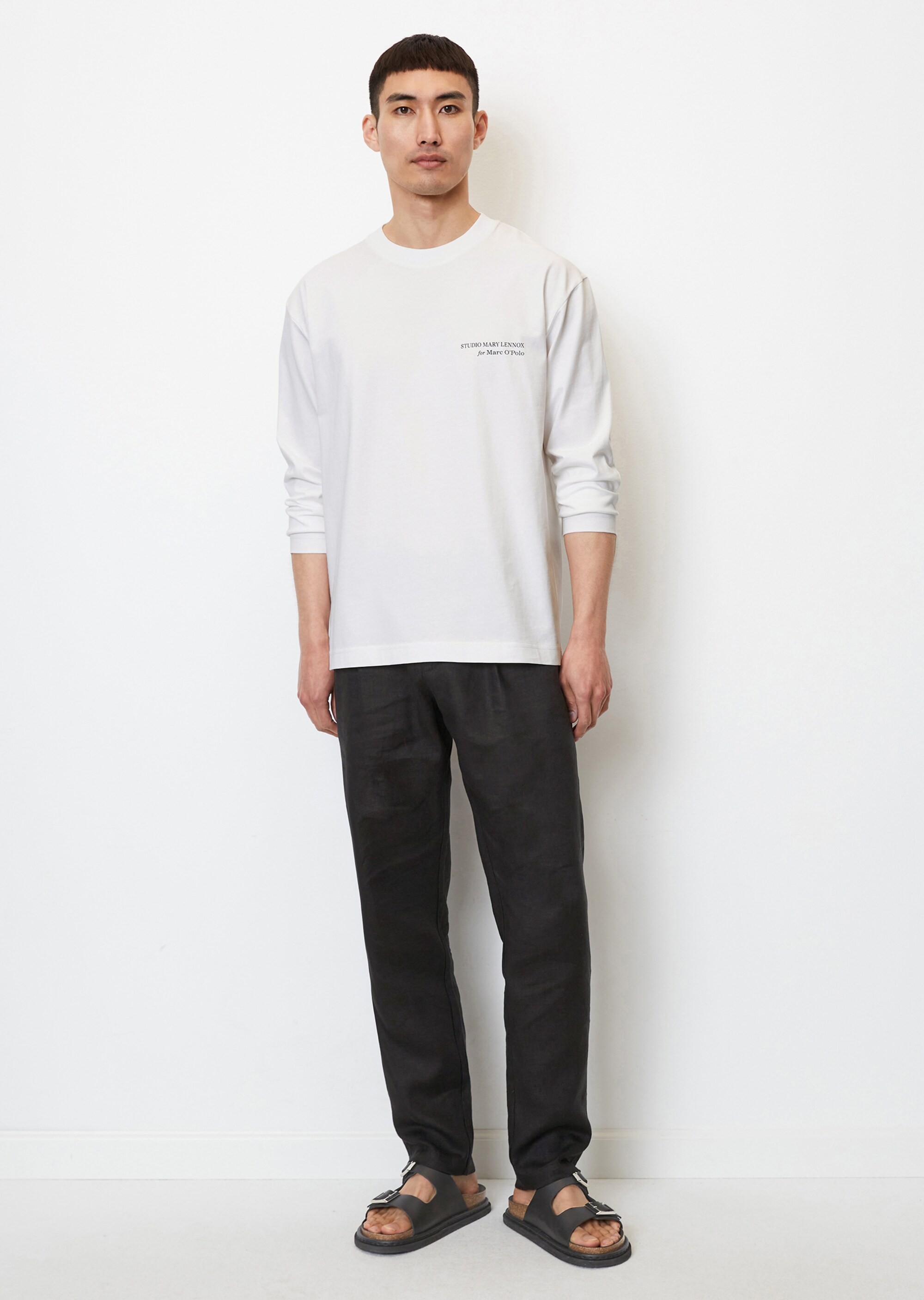 STUDIO MARY LENNOX for MO'P Longsleeve relaxed mit floralem Rückenprint